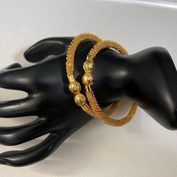 Jewelry - 22K Gold Plated Bangles